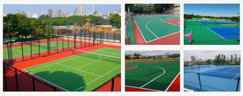 彈性丙烯酸籃球場